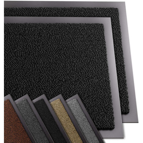 VOUNOT® Juego de 2 Felpudo Entrada casa, 40x60cm, Negro