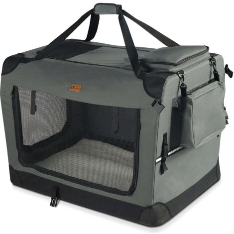VOUNOT Transportín para Perros Bolsa de Transporte Mascotas XL Gris