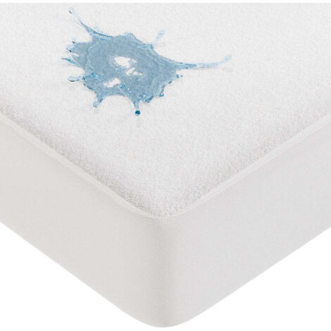 VOUNOT Juego de 2 Protectores de Colchón Impermeable 90x190x30cm, Funda Colchón Certificación Oeko-Tex Cubre Colchón, Blanco