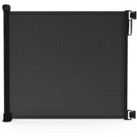 VOUNOT Barrera Seguridad Niños Escalera, 0-180cm Puerta Seguridad Bebé Extensible, Operación Silenciosa, Negro