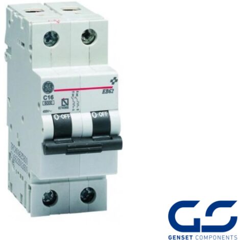 Interruptor Magnetotérmico 1P+N 10A curva C 6KA General Electric (674058)
