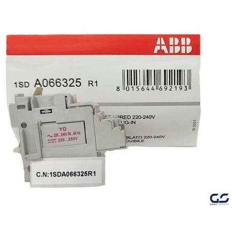 Bobina Apertura SOR-C F/P 220-240V AC 220-250V DC (XT1-XT4) ABB (1SDA066325R1)