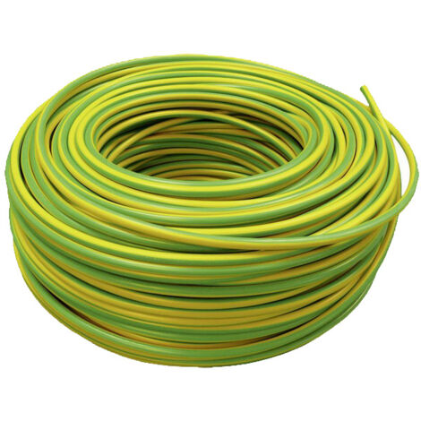 Cable Eléctrico Flexible 25 mm (1 metro) Tierra (Color: verde-amarillo) HV07V-K