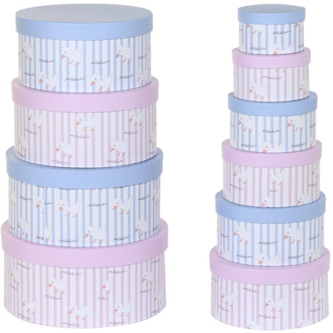 Caja Set 10 Carton 37,5X37,5X18 Patitos Rosa CG204303 (1/4)