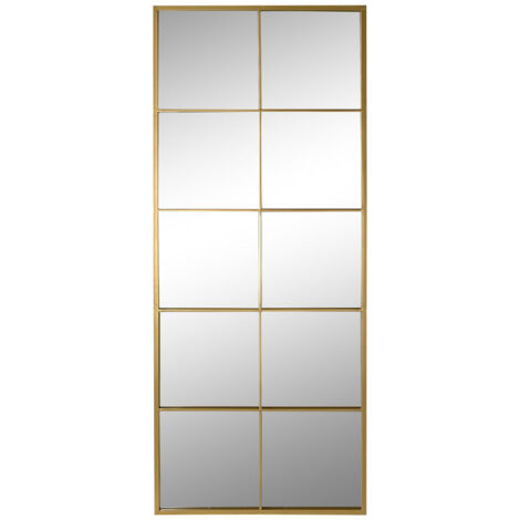 Espejo Hierro Cristal 60X2X150 Ventana Dorado ES198825 (1/3)