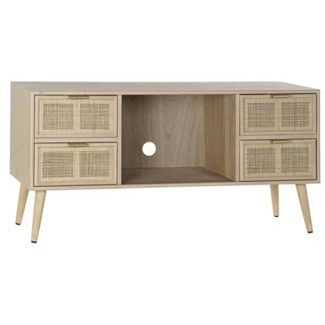 Mueble Tv Paulownia Mdf 120X42X60 Rejilla Natural MB171762 (1/5)