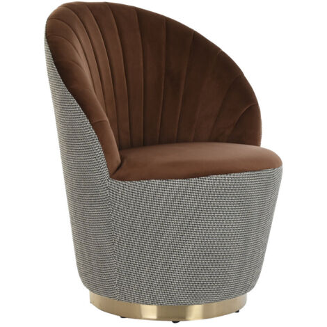 Butaca Poliester 69X66X85 Marron MB183337 (1/5)