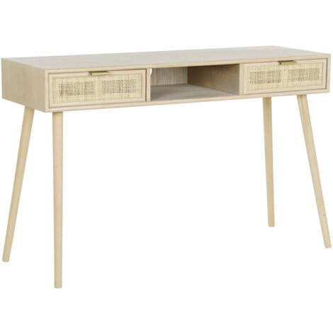 Consola Paulownia Mdf 120X42,5X78 Rejilla Natural MB171766 (1/5)