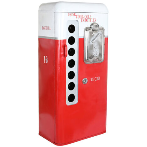 Botellero Hierro 70X44X151 Cola Desgastado Rojo MB205015 (1/5)