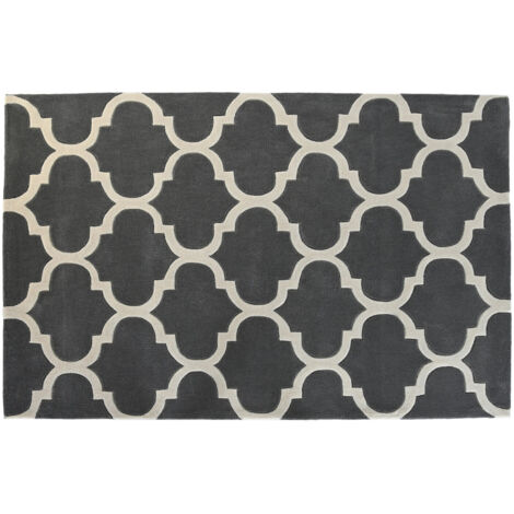 Alfombra Poliester 120X180X2 1800 Gsm Etnico Gris TX204769 (1/4)