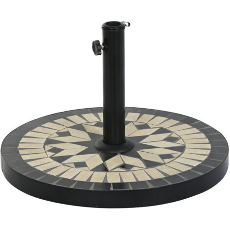Base Parasol Gres Inox 50X50X32,5 20Kg, Azulejo MB200811 (1/4)