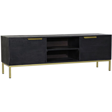 Mueble Tv Mango Metal 147X38X51 Negro MB182713 (1/5)