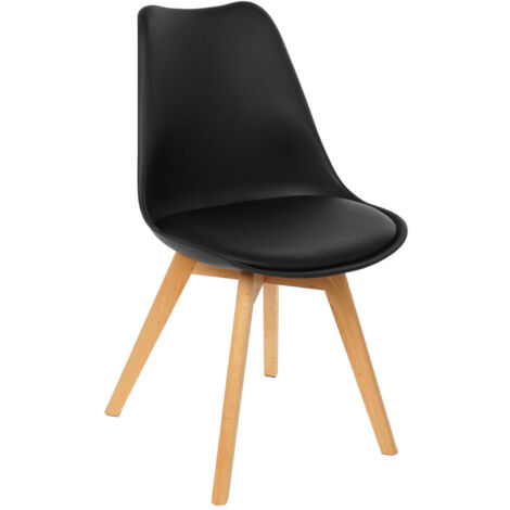 Silla Pp Pu 48X55X83 Acolchada Negro MB204776 (1/4)