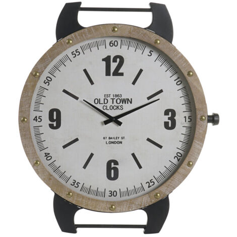 Reloj Pared Hierro Mdf 52X5X60 Blanco RE196392 (1/3)