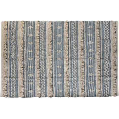Alfombra Algodon 230X160X2 1600 Gr Azul TX204338 (1/4)