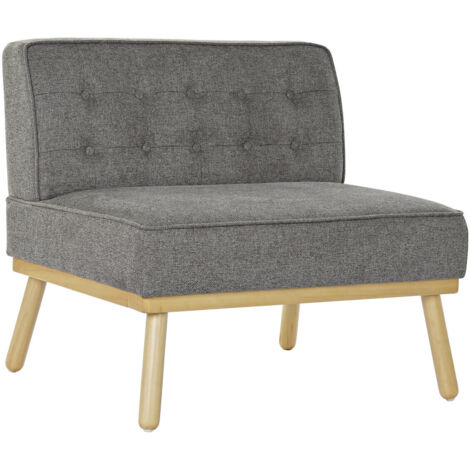 Sillon Lino Abeto 80X66X72 Capitone Gris Oscuro MB192414 (1/5)