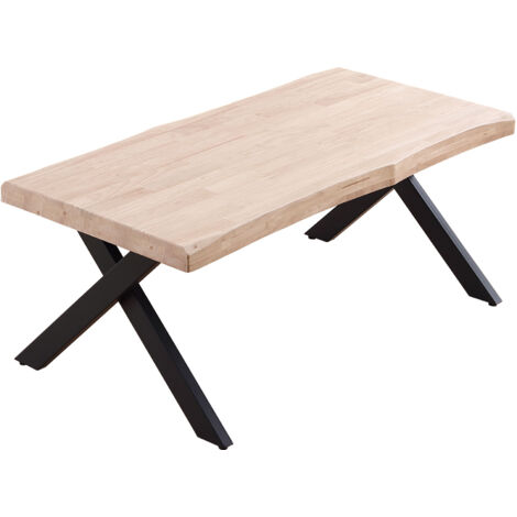 Mesa Centro Elevable Xena Tapa Con Forma Roble Nordish / Negro. OK1057 (1/3)