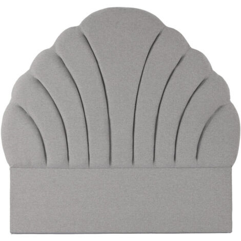Cabecero Cama Poliester Mdf 157X8X160 Gris (1/4)