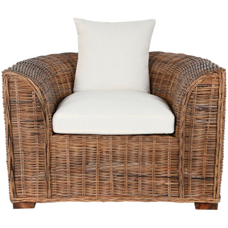 Sillon Ratan 100X78X68 Con Cojines Algod N Natural (1/5)