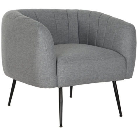 Sillon Poliester Metal 81X75X73 Gris (1/5)
