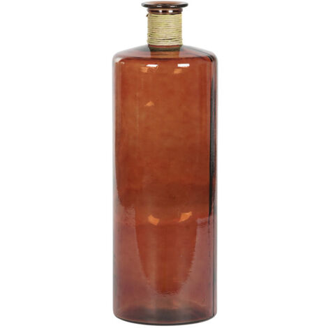 Jarron Cristal Reciclado Cuerda 25X25X75 Terracota (1/3)