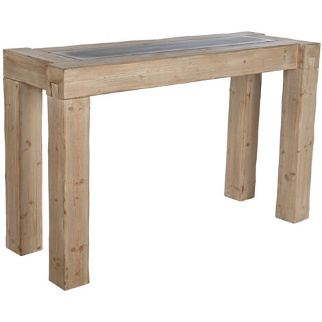 Consola Abeto Mdf 155X45X90,5 Natural (1/5)
