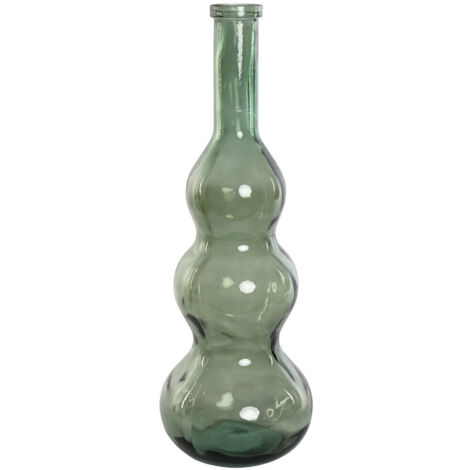 Jarron Cristal Reciclado 26,5X26,5X76 Verde