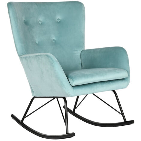 Mecedora Poliester Metal 68X90X92 Terciopelo