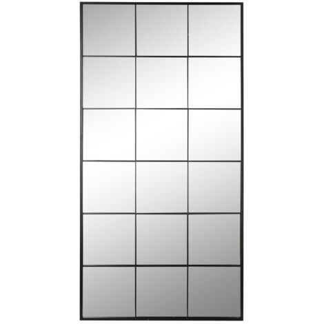 Espejo Hierro Cristal 90X2X180 Ventana Negro (1/3)