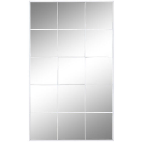 Espejo Hierro Cristal 90X2X150 Ventana Blanco (1/4)