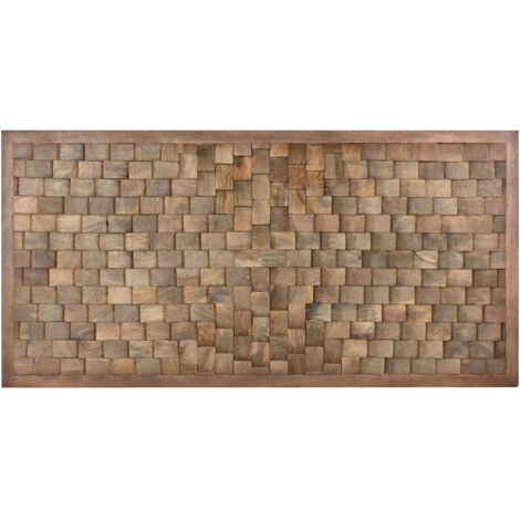 Cabecero Cama Mango 160X3X80 Moderno 3D Natural (1/4)