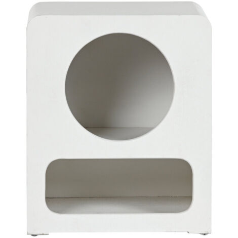 Mesita De Noche Mdf 40X30X48 Blanco (1/5)