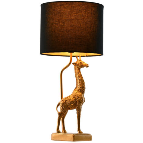 Lampara Sobremesa Resina Poliester 20X20X53 Jirafa