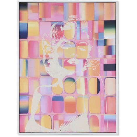 Cuadro Lienzo Ps 90X4X120 Marylin Pop Pintado Mano (1/4)