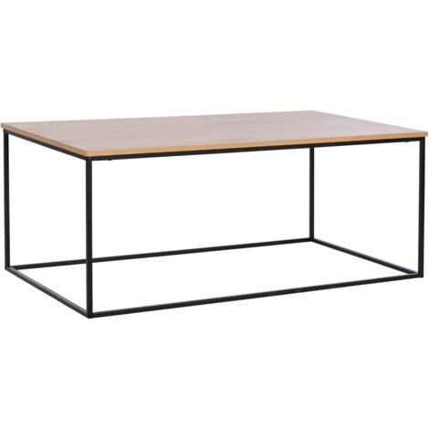 Mesa Centro Metal Mdf 110X60X44,5 Natural (1/5)