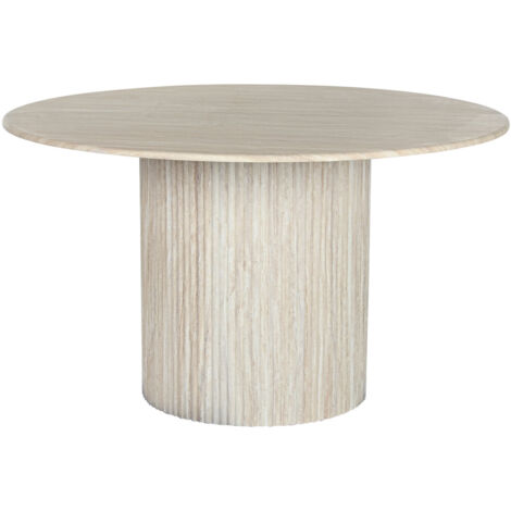 Mesa Redonda Comedor Mdf 130X130X75 Simil Marmol (1/5)