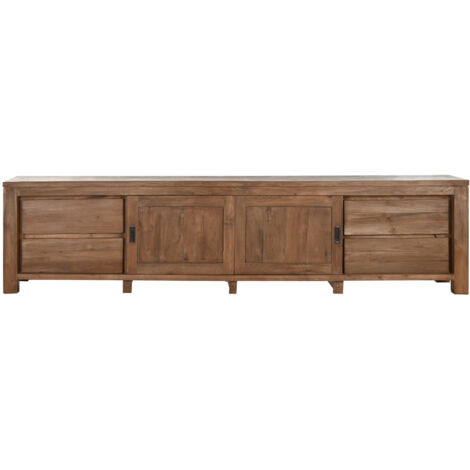 Mueble Tv Teca Reciclada 250X45X60 2 Purt 4 Caj (1/5)