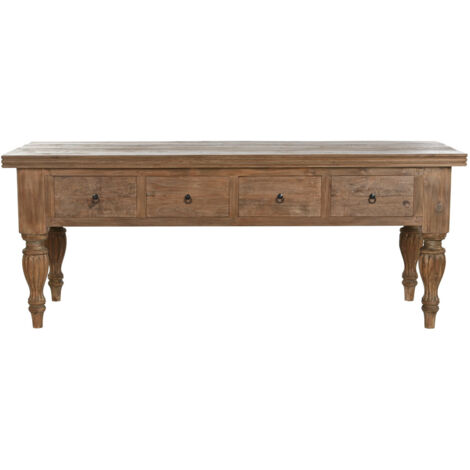 Consola Teca Reciclada 220X80X78 4 Cajones (1/5)