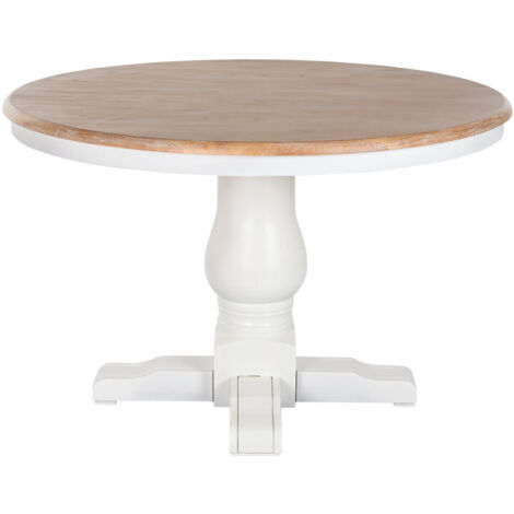 Mesa Redonda Comedor Olmo 120X120X76 Blanco (1/5)