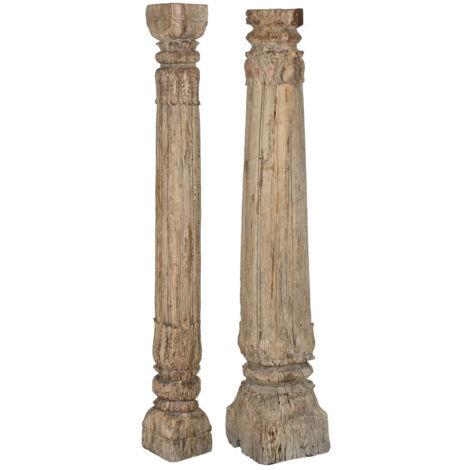 Columna Teca 23X23X149 Pieza Surtida Natural