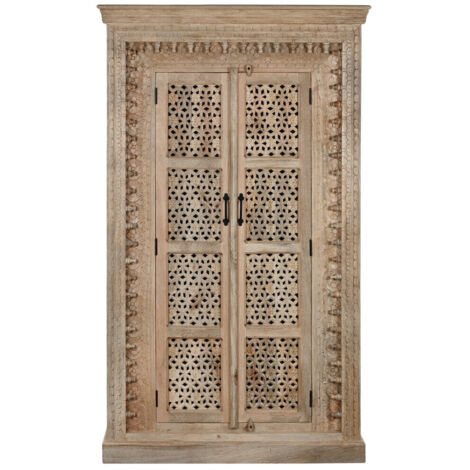 Armario Mango 110X43X188 Tallado A Mano Natural (1/5)
