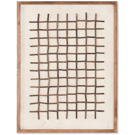 Cuadro Madera Reciclada Pino 62X4X82 Beige (1/4)