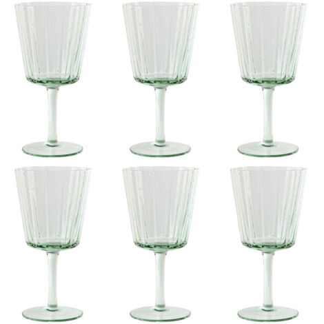 Copa Set 6 Cristal 8,4X8,4X16,4 285Ml Burbujas (1/4)
