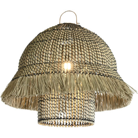 Lampara Techo Fibras Naturales 74X57X65 (1/5)