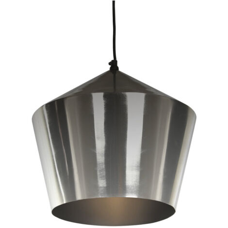Lampara Techo Metal 35X35X32 Cromado Plateado (1/5)