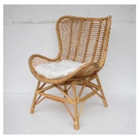Silla Bambu Ratan 72X74X99