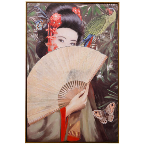 Cuadro Geisha Almedro 80%P.Mano 80X5X120Cm (1/2)