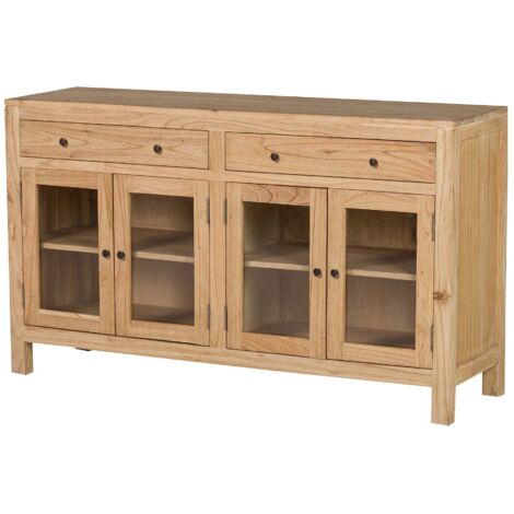Aparador Madera Mindi Cristal Marron 140X40X82 Cm (1/2)