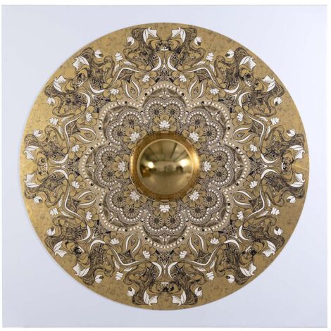 Cuadro Eclipse Dorado 180X22X180 Cm