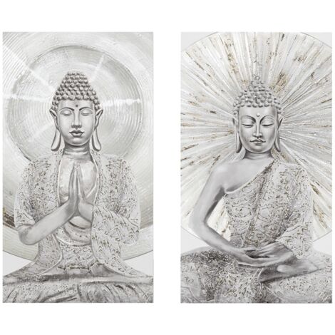 Set 2 Lienzos Budha 50X3X90 Cm (1/2)